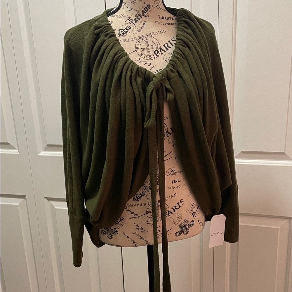 Elegant Olive Women's Shrug